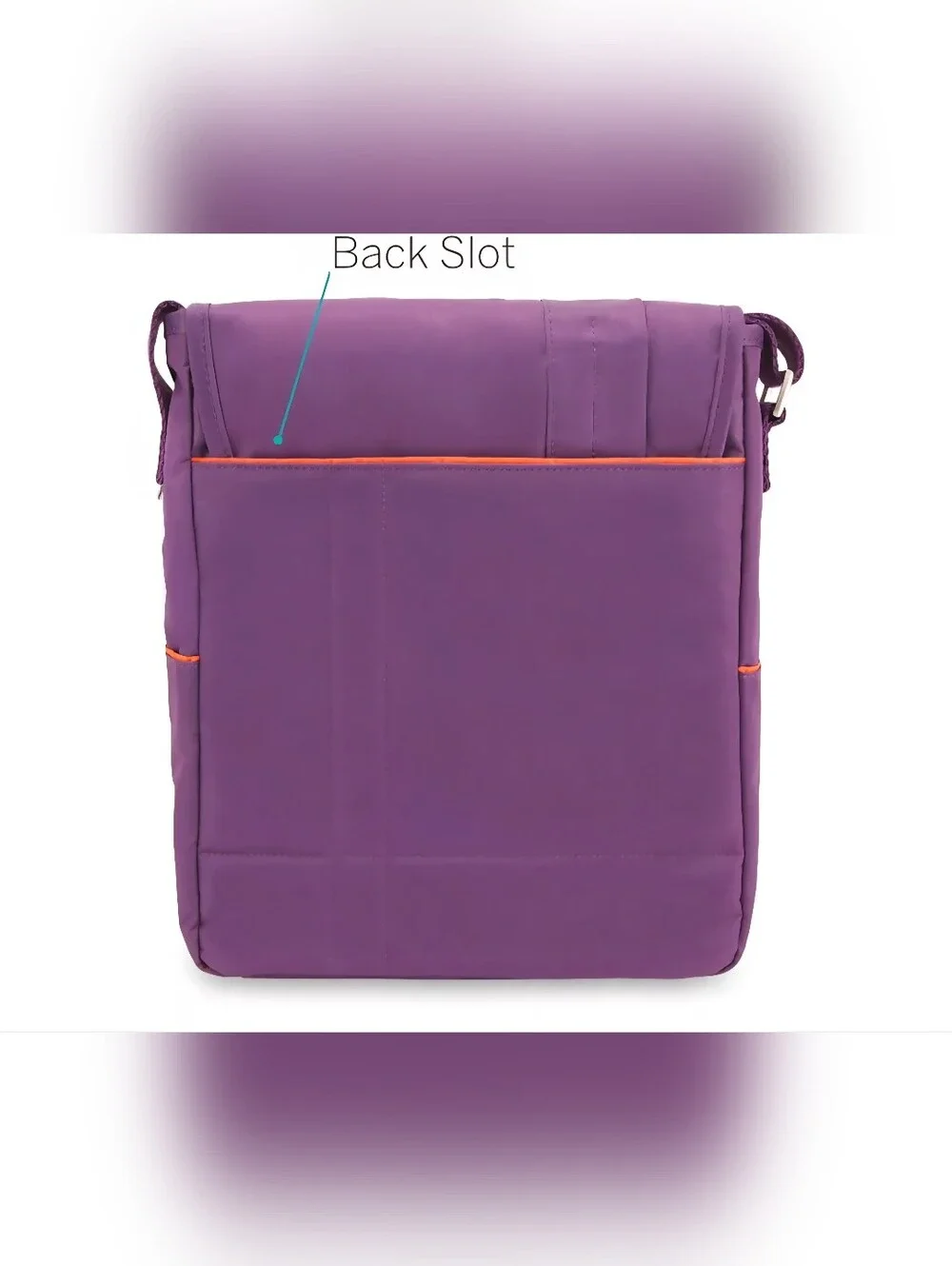 Purple Men's Crossbody Messenger Bag - Unbranded - Picture 6 of 8